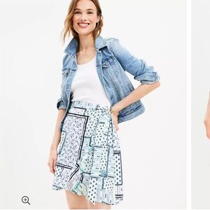 NWT LOFT PATCHWORK SKIRT